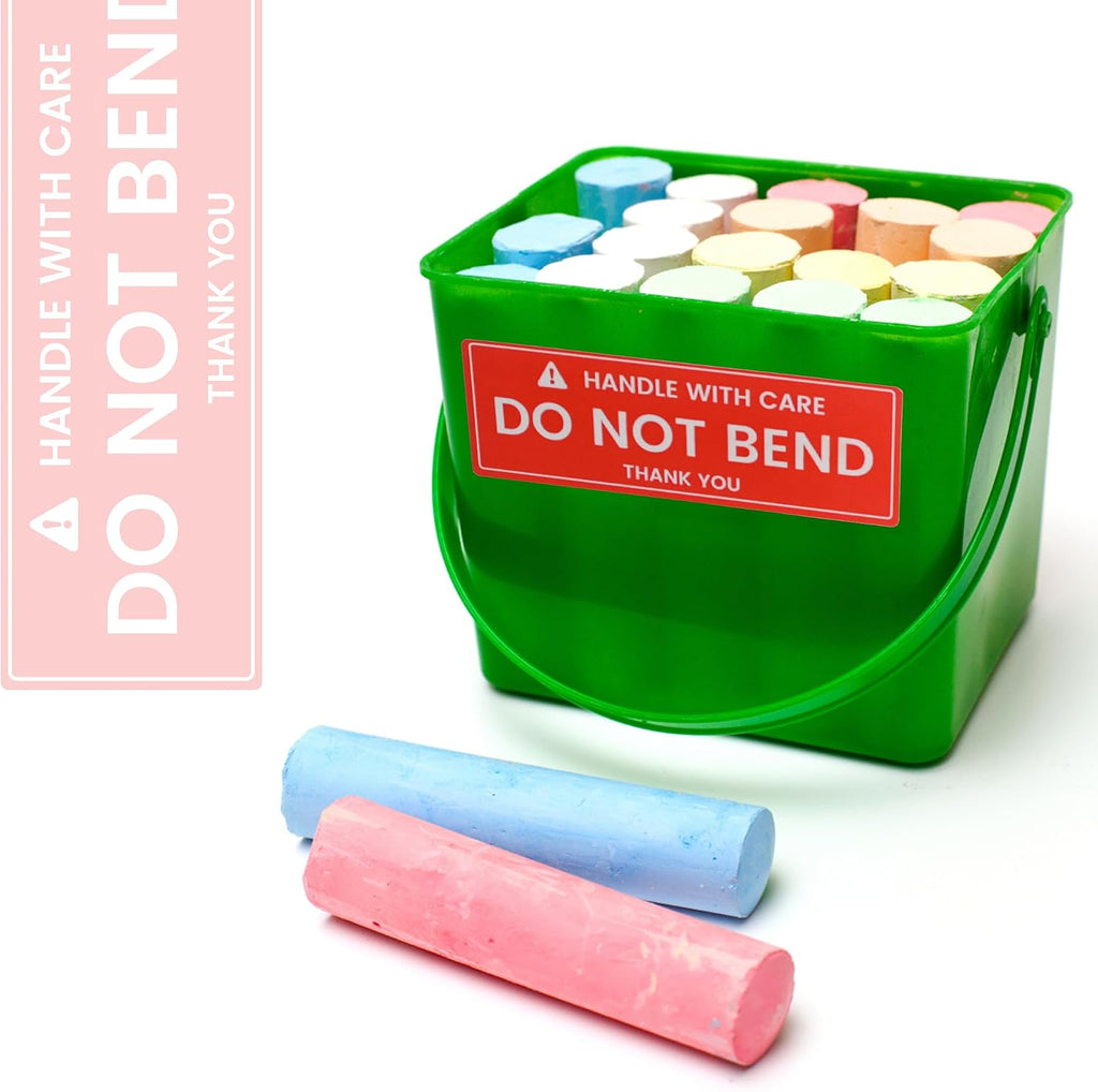 1x3 Inches 1000 Handle with Care - Do Not Bend Stickers