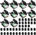 10PCS DB9 Solderless Serial to 9pin Male Female Breakout Connector