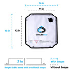 10lb Refillable Reusable Ice Pack - Stainless Snaps - Cold for Days - Non-Toxic, Leakproof, Suitable for Potable