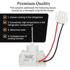 242077705, 242077702, FDQC18EL4F Evaporator Fan Motor