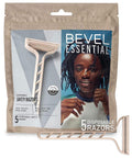 Essentials Disposable Safety Razors for Men, Double Edge Stainless Steel Blade Helps Prevent Nicks and Razor Bumps