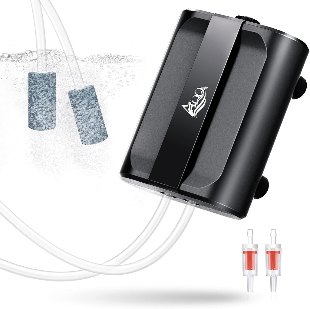 Aquarium Air Pump,3.5W Dual Outlet Oxygen Pump
