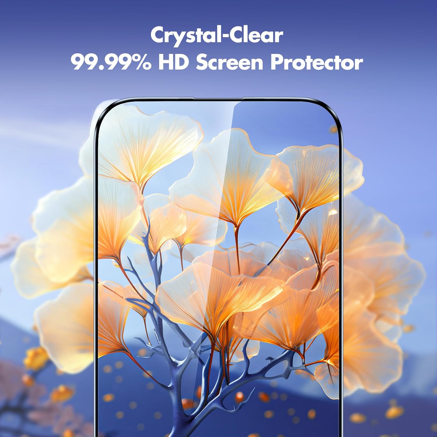 for iPhone 16 Screen Protector, 3-Pack Full Coverage Tempered Glass [Military Grade Shatterproof] [9H Hardness] [Easy