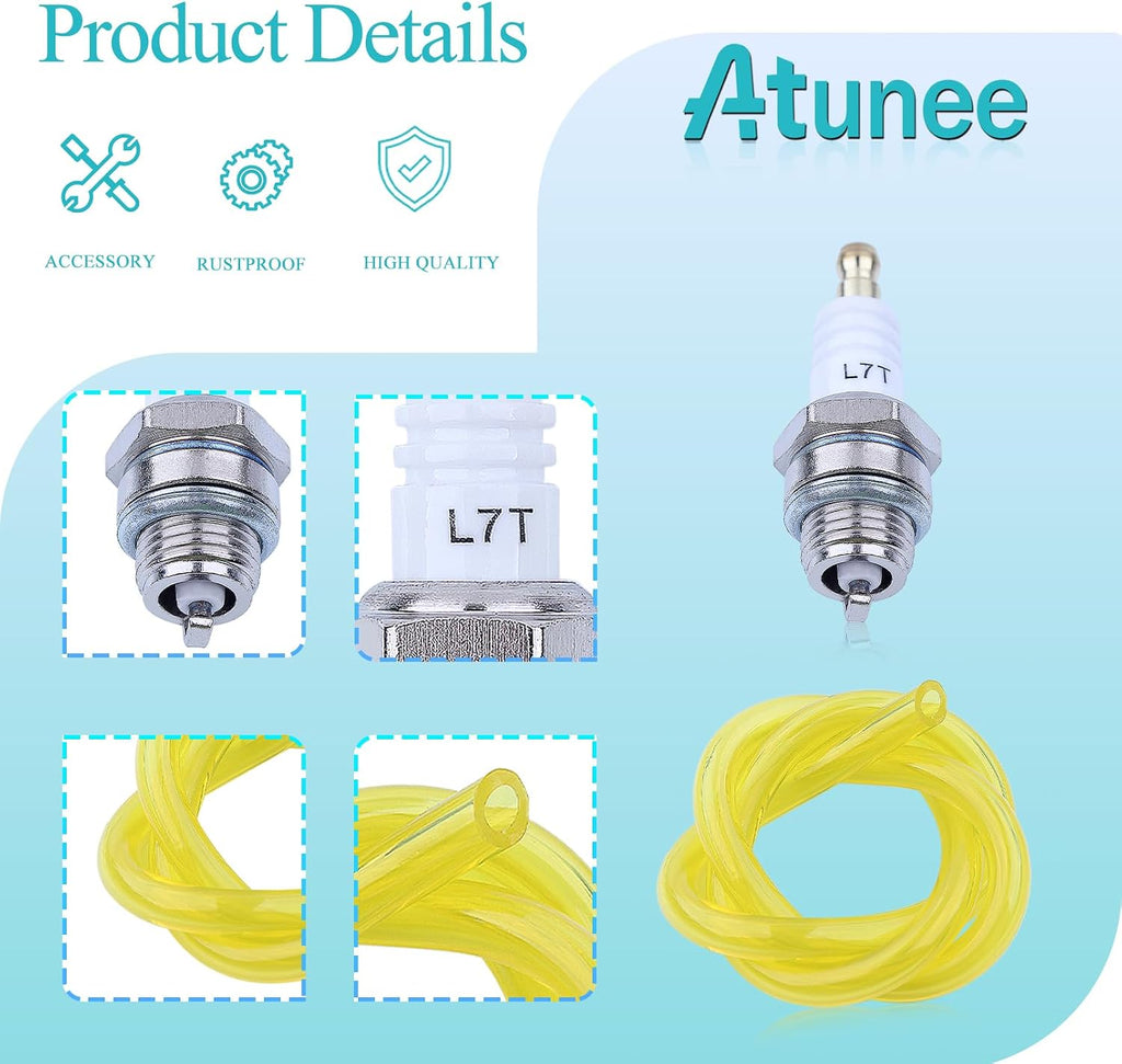 530069599 Fuel Line for Husqvarna 128c 128cd 128l 128ld 128ldx 128r Trimmer, 128L Air Filter with Primer Bulb Spark Plug Fuel Line Kit Replace 530 06 95-99, 530 15 02-53