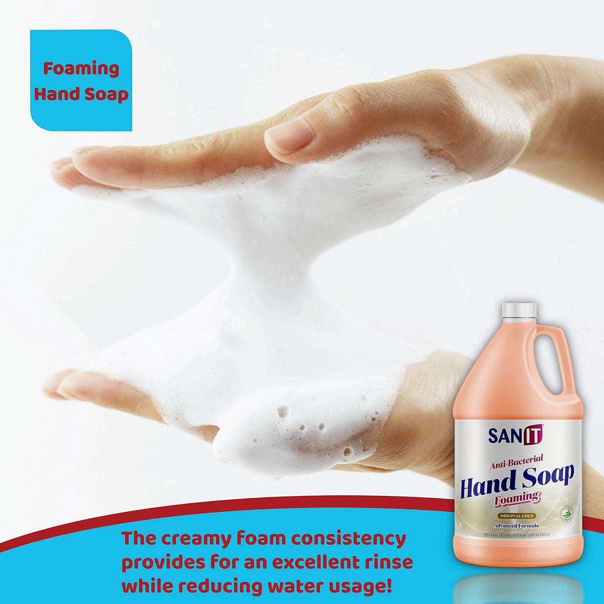 Antibacterial Foaming Hand Soap Refill - Advanced Formula with Aloe Vera and Moisturizers - All-Natural Moisturizing