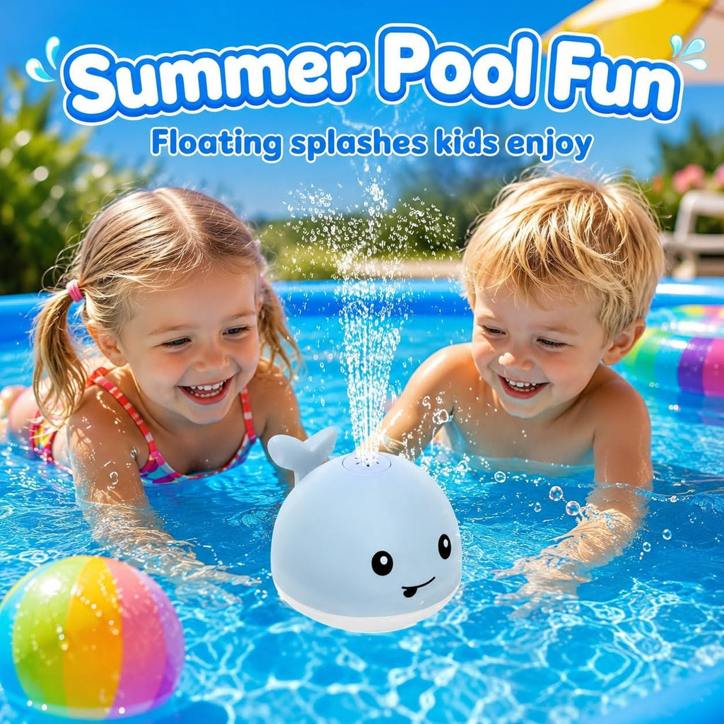 Baby Bath Toys, Light up Whale Bath Toys for Babies Kids Ages 1-3 | Pool Water Toys 1 Year Old Boys Girls Gift