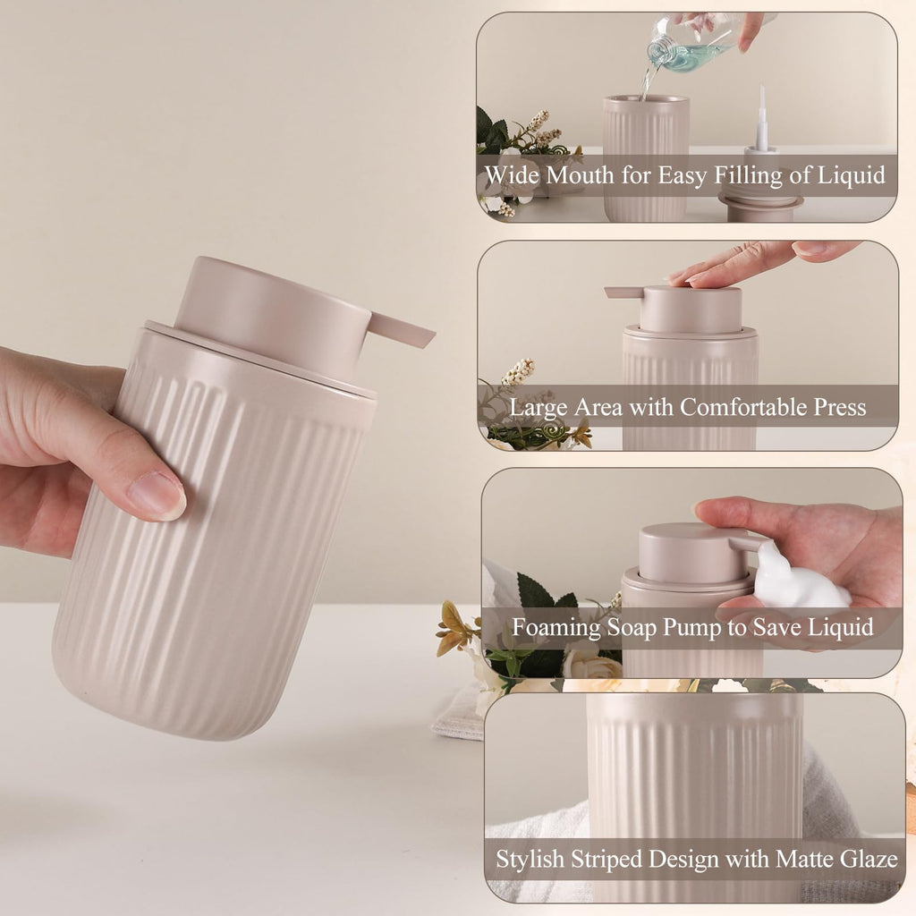 Foam Hand Soap Dispenser - Ceramic Foaming Soap Dispenser