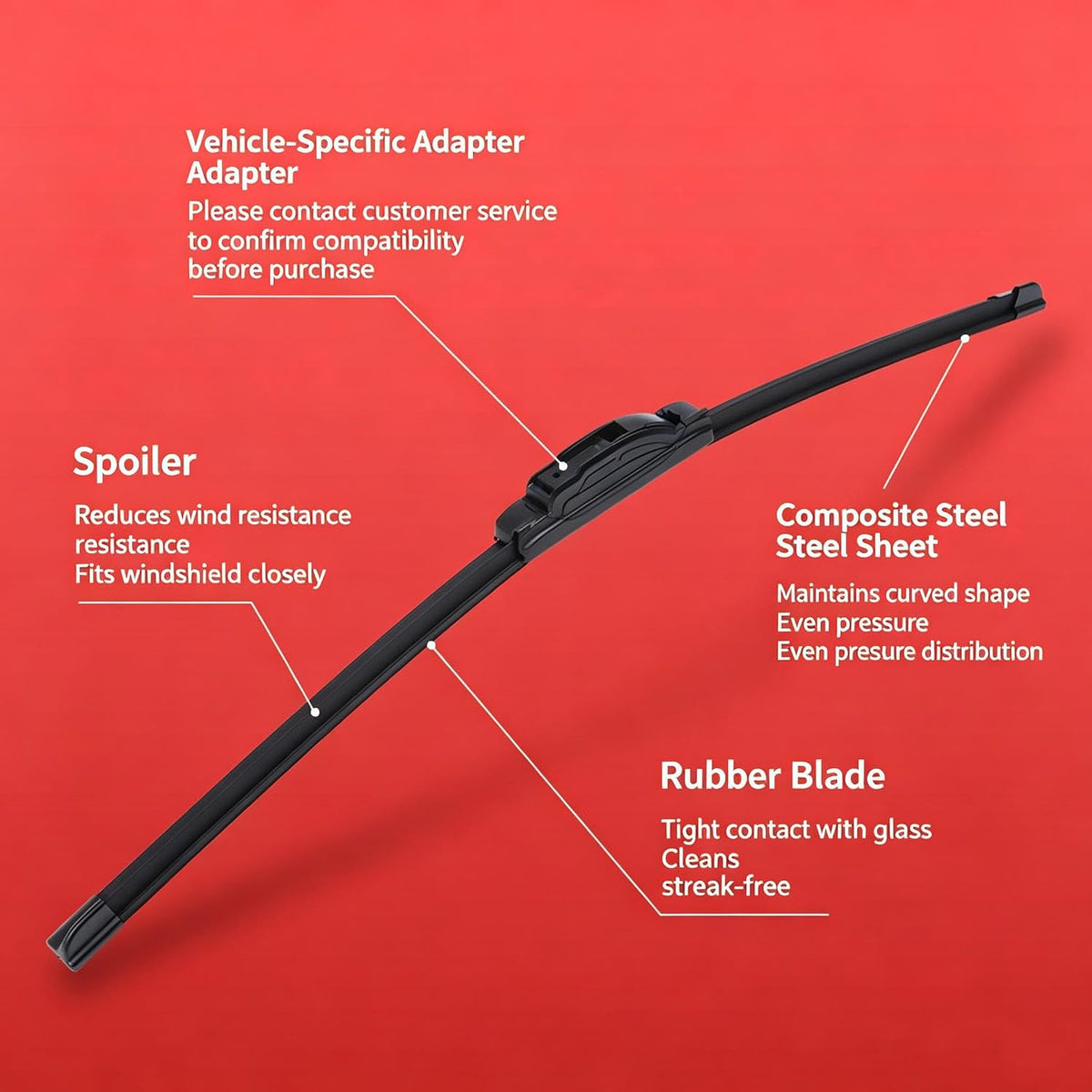 Windshield Wiper for BYD Seal U 2023–2026 2027
