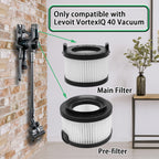 VortexIQ 40 Replacement HEPA Filter Compatible with LEVOIT Vacuum Cleaner