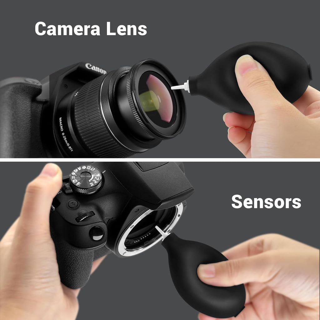 Updated Camera Lens Cleaning Kit, Camera Sensor Cleaning Kit Full Frame 10x | Sensor Cleaning Kit with 10x Sensor