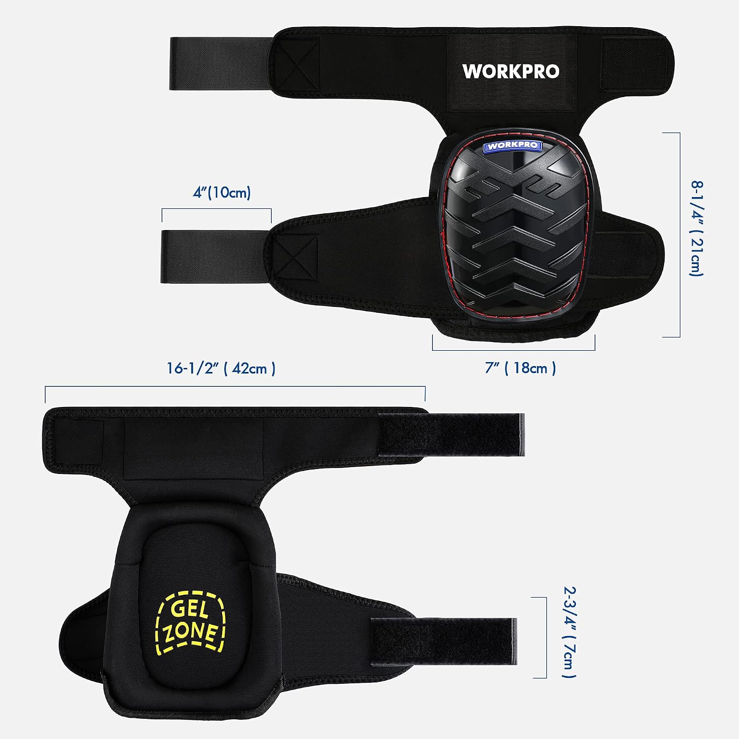 Knee Pads, Heavy Duty Gel Cushion Protector
