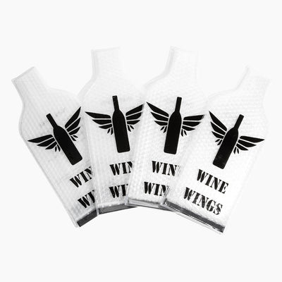 UPGRADED 4 Pack [8 pcs] Reusable Wine Bags for Travel, Leakproof Wine Bottle Protector Sleeves Carrier, Suitcase
