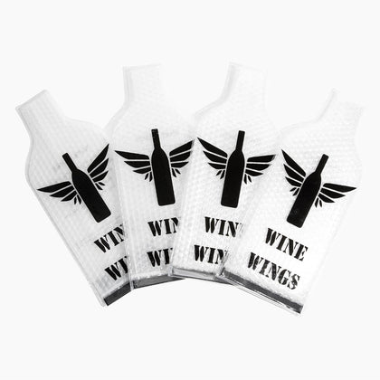 UPGRADED 4 Pack [8 pcs] Reusable Wine Bags for Travel, Leakproof Wine Bottle Protector Sleeves Carrier, Suitcase
