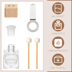 30 Pcs Car Diffuser Vent Clip Empty Diffuser Bottle, Clear