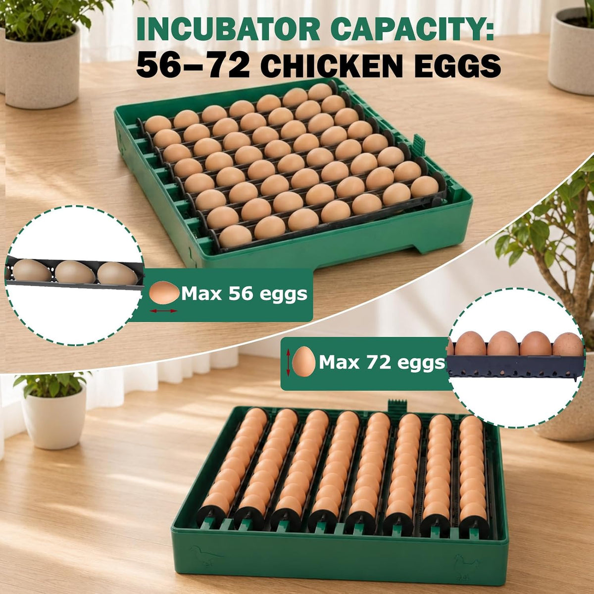 72 Eggs Hatching Incubator for Chicken/Duck/Quail
