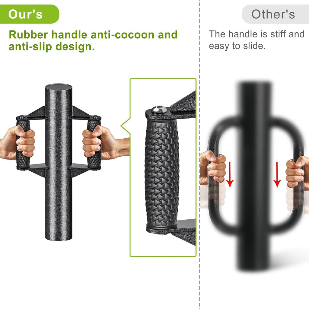Enhance Fence Post Driver with Anti-Slip Handles T Post Driver, Heavy Duty Steel Post Driver Pounder Hammer for Metal
