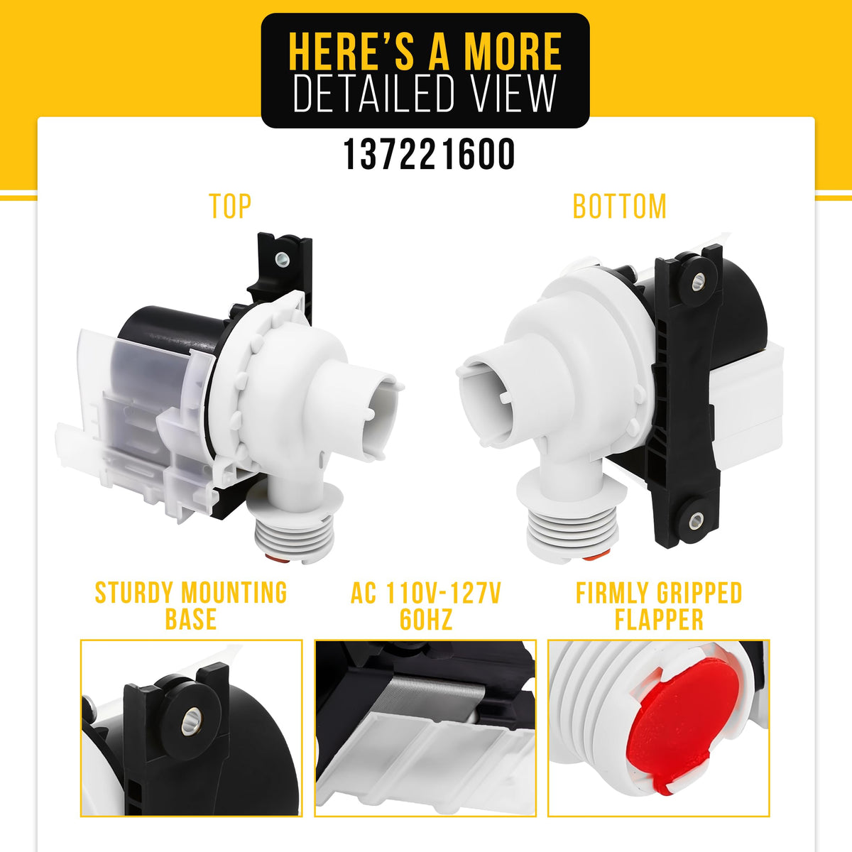 Washer Drain Pump for Kenmore 417.97812704