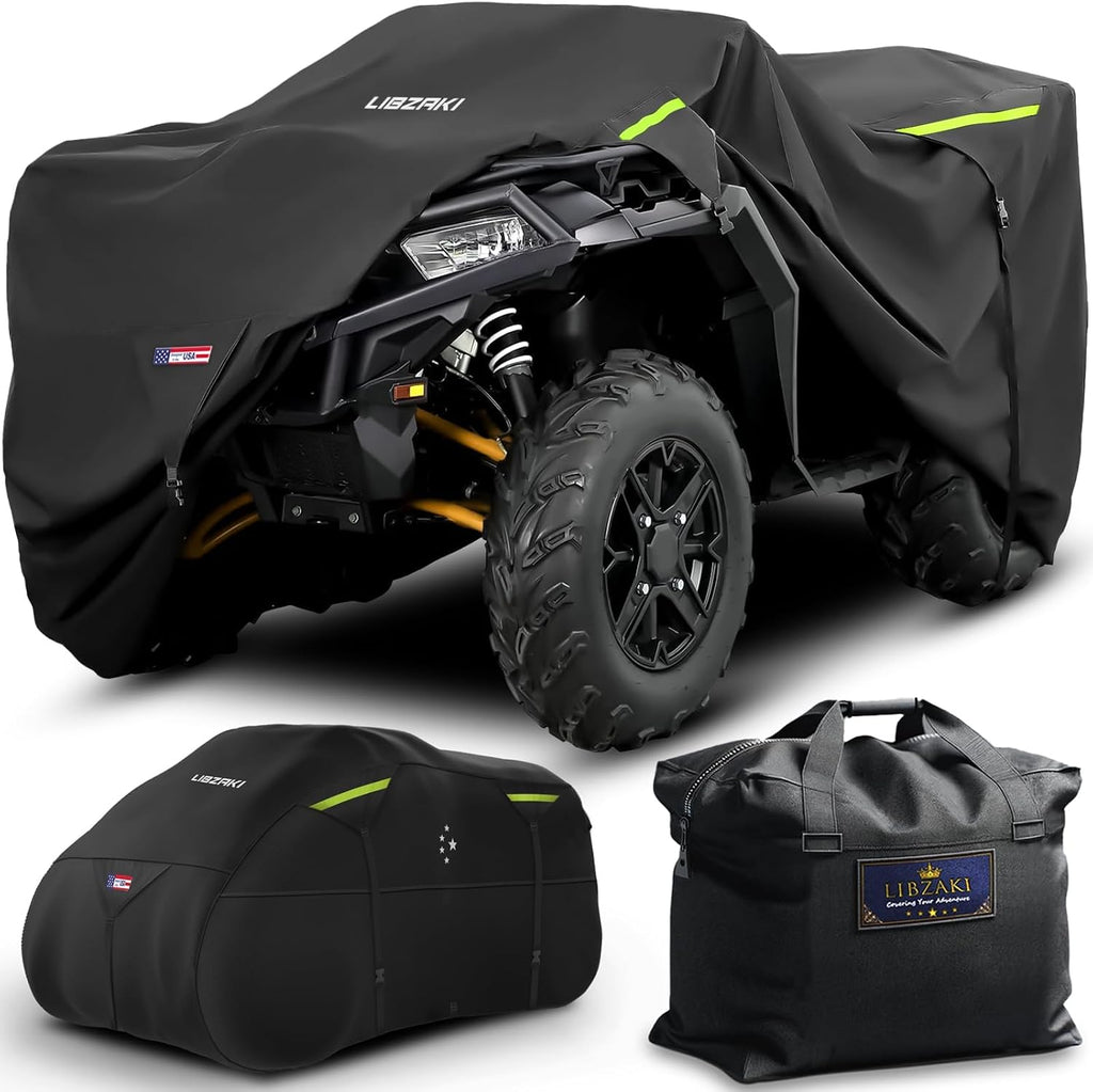 600D ATV Cover Waterproof Heavy Duty Trailerable 4 Wheeler Quad All Season Weather Proof Outdoor UV Protection for
