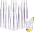 100 Pack 12 oz Disposable Clear Plastic Cups, Party Cups