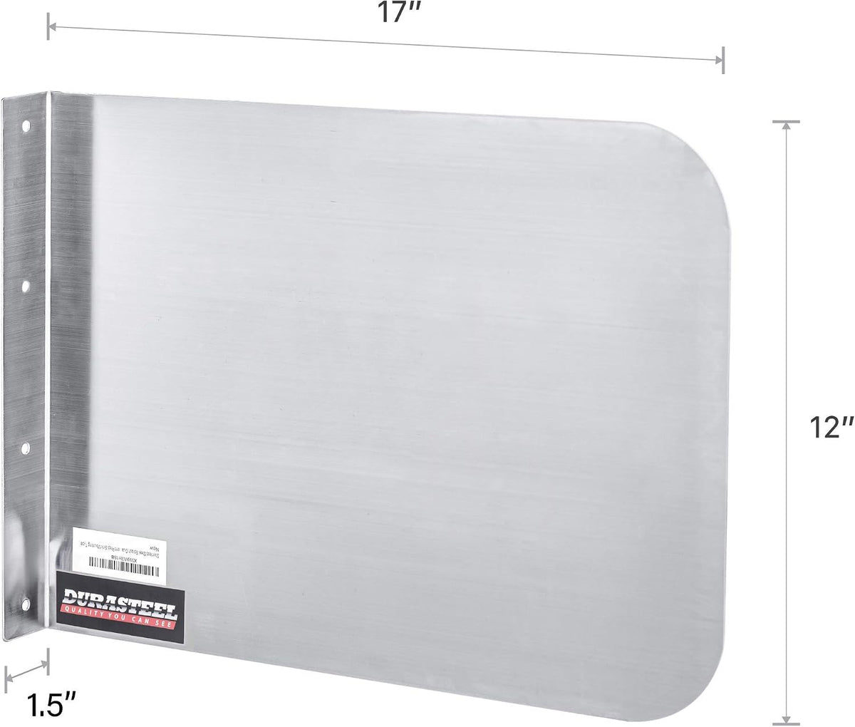 Stainless Steel Sink Splash Guard - 17" x 12" Wall Mount Commercial Kitchen Shield - Kitchen Safety & Hygiene Cooking
