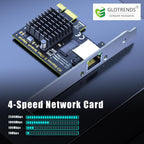 GLOTRENDS LE8105 2.5Gb PCIe Network Card, RJ45 Ethernet NIC, Low Profile