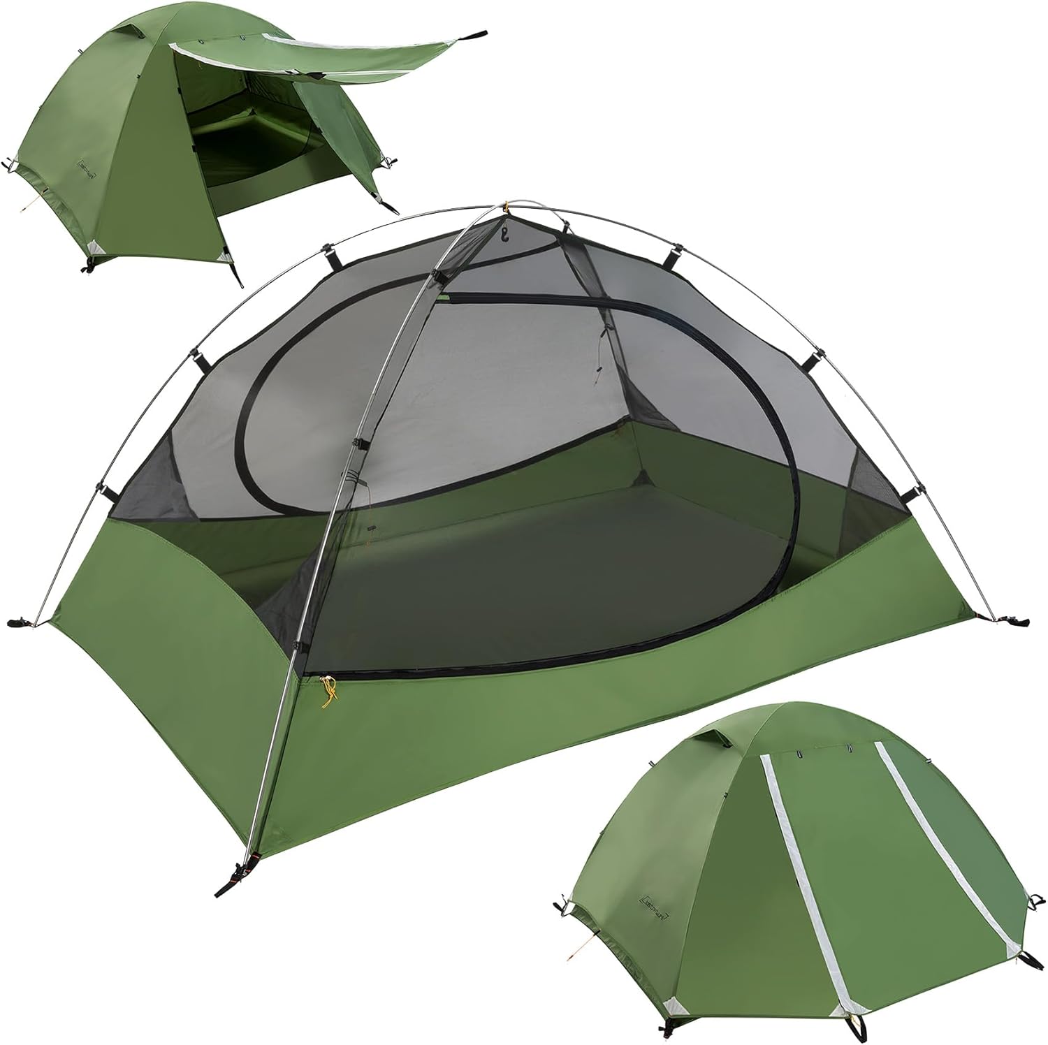 1/1.5/2/3/4/6 Person Lightweight Backpacking Tent, Camping Tent | Aluminum Pole, PU 5000, Easy Setup Tent