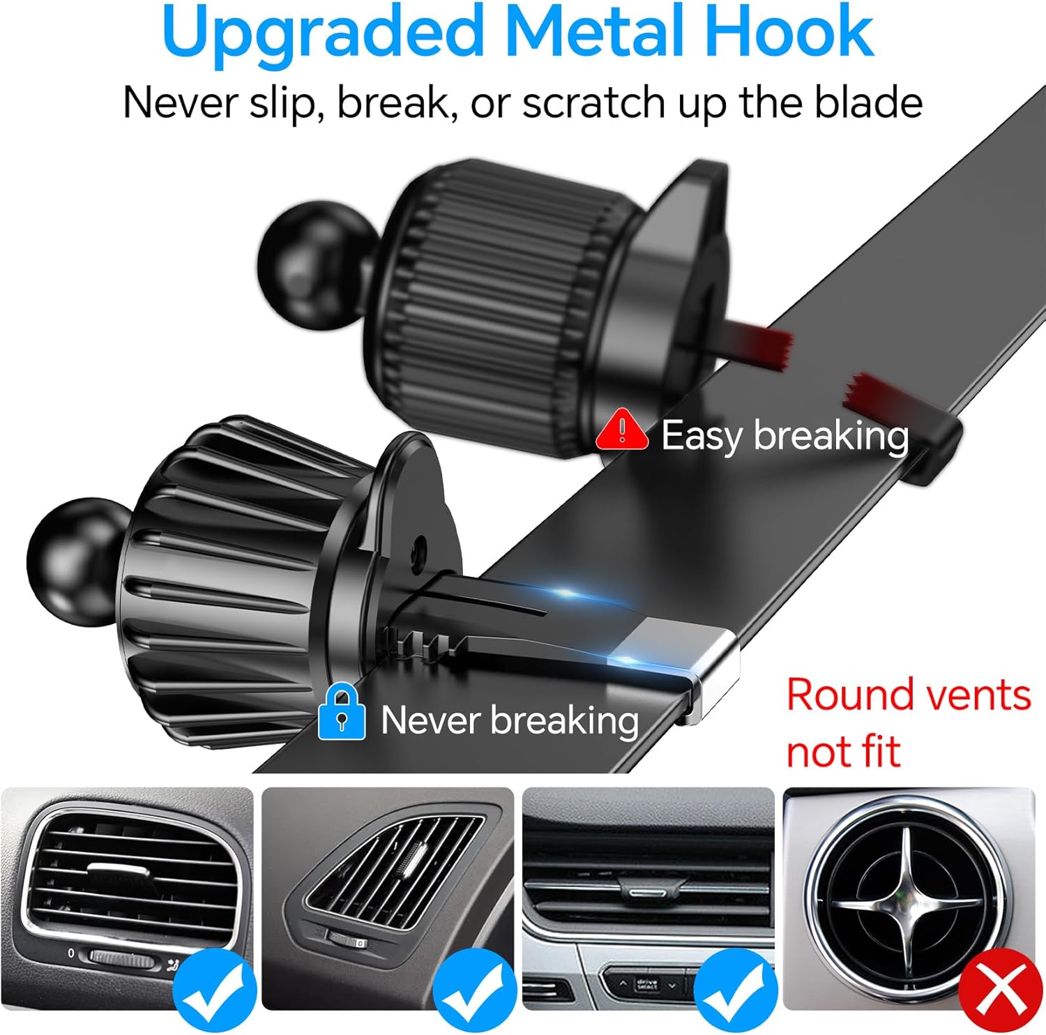for Magsafe Car Mount【Strong Magnets】Magnetic Phone Holder for Car Phone Holder Mount Dash Mounted Holders Phone