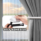 Adhesive Curtain Holdbacks, No Drill Tie Backs, 2 Pack, White