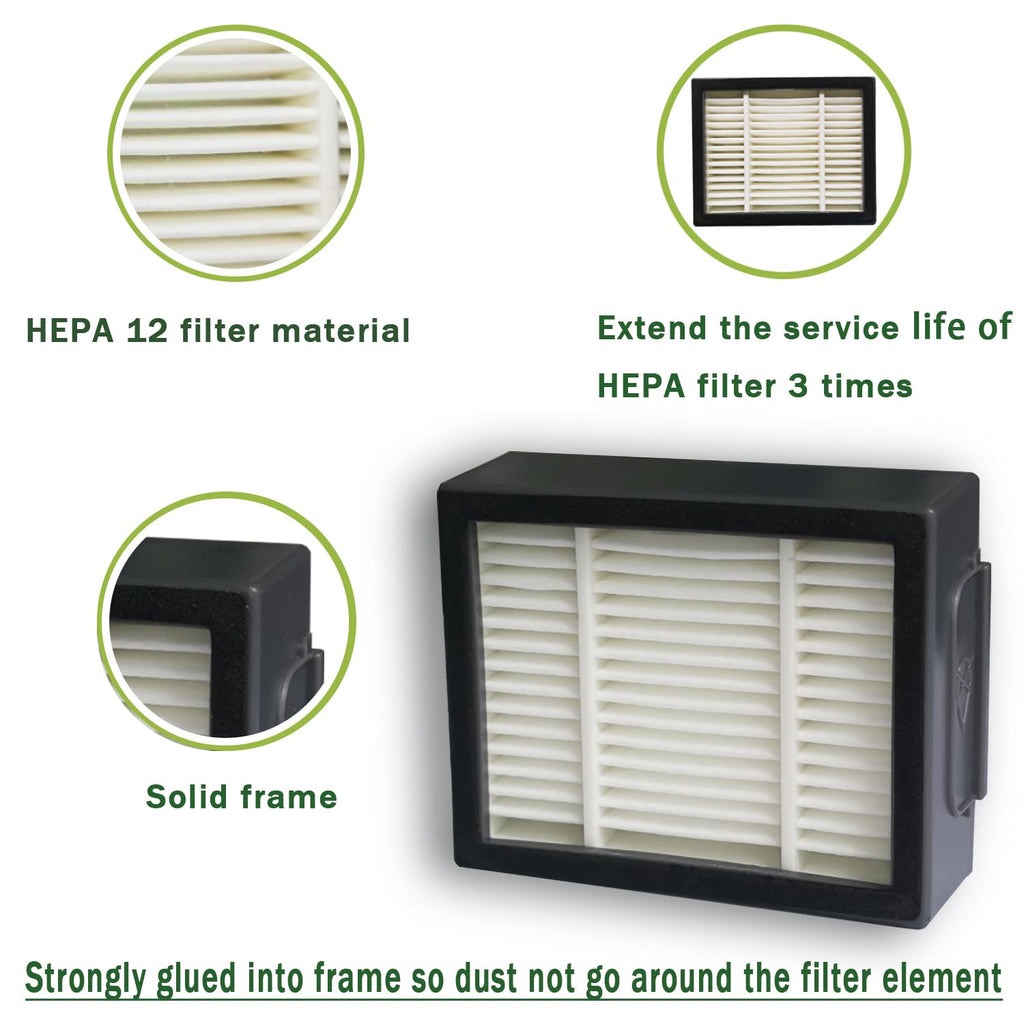 6 pcs Vac HEPA Filter for iRobot Roomba i & j & e, Combo i & j Series