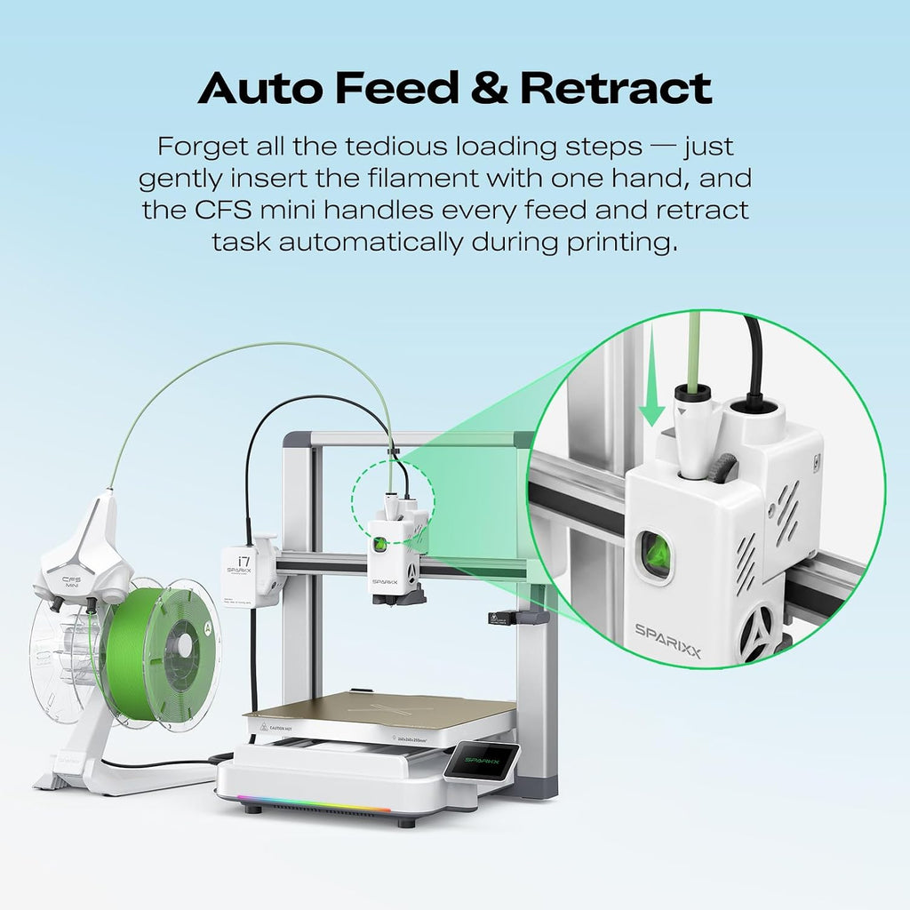 Creality SPARKX i7 3D Printer with Automatic Filament Reload, AI Camera Monitoring, Auto Leveling, Easy-to-Use