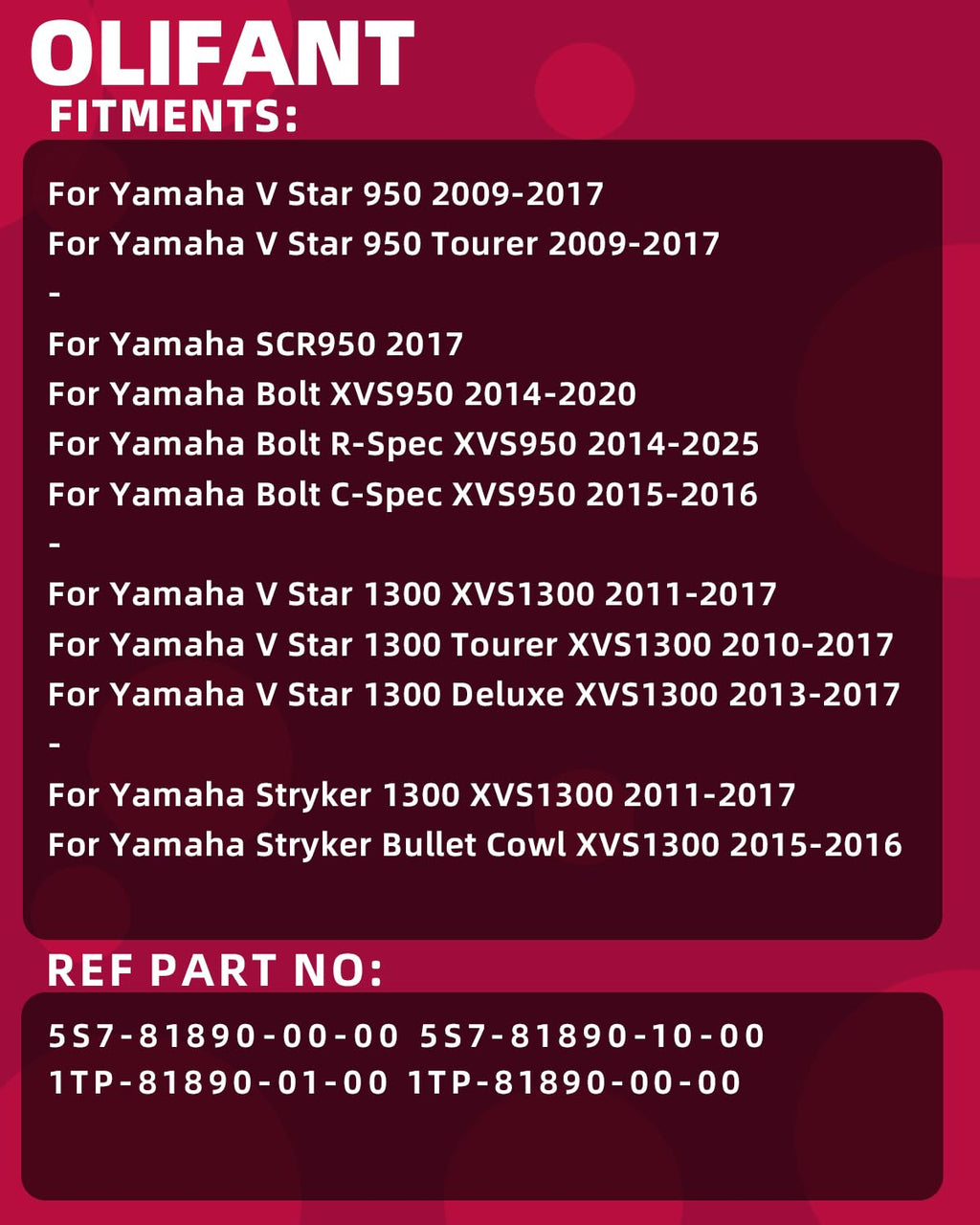 Starter for Yamaha V Star 950 2009-2017/ V Star 1300 XVS1300 2010-2017