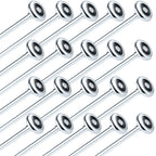 Mindoub 20-Pack 9" Long Stem Steel Garage Door Rollers Bulk - Commercial Grade Heavy Duty Replacement for 2" Track - Quiet 10-Ball Precision Bearings, Anti-Shake & High Load Capacity