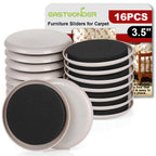 Furniture Sliders for Carpet 16 PCS - 3 1/2"