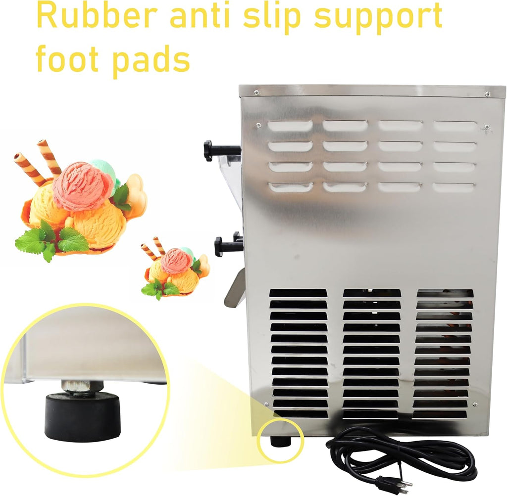Desktop Hard Ice Cream Machine Commercial Fully Automatic High Yield