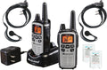 LXT600VP4 FRS License Free Walkie Talkies. Silver, 2 Pack | Up to 30 Mile Range Walkie Talkie, 36 Channels, 121