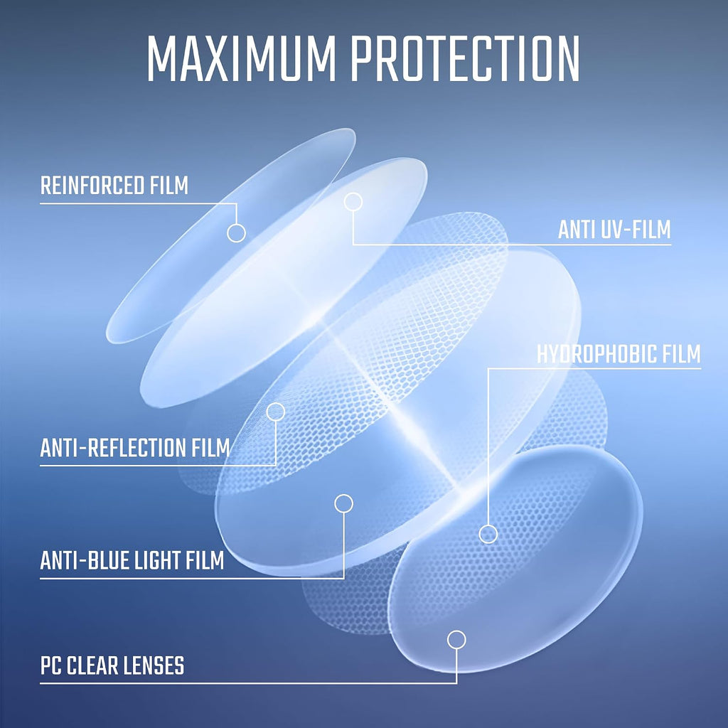 Titan Gaming Glasses, Blue Light Blocking, Night Driving Glasses for Men, Computer Protection, Gift for Gamers
