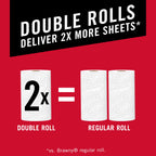 Tear-A-Square Paper Towels, 4 Double Rolls = 8 Regular Rolls