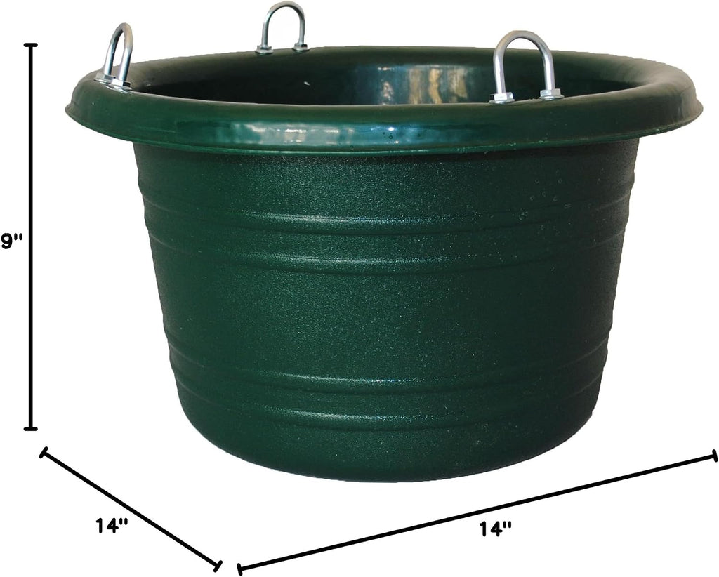 Horse Feed Tub, Small, 18 Quarts, Green