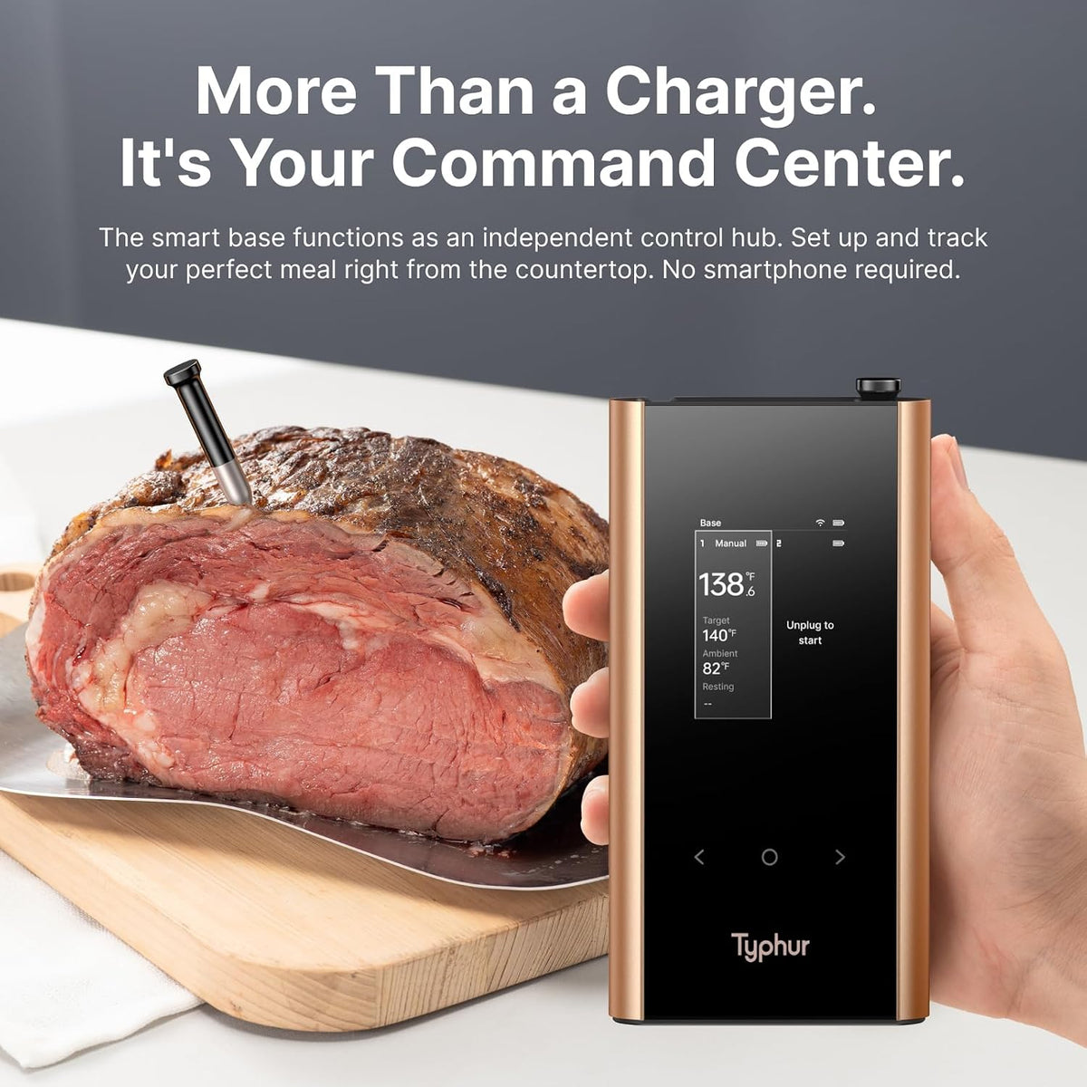 Typhur Sync Gold Dual Wireless WiFi Meat Thermometer with Carrying Case