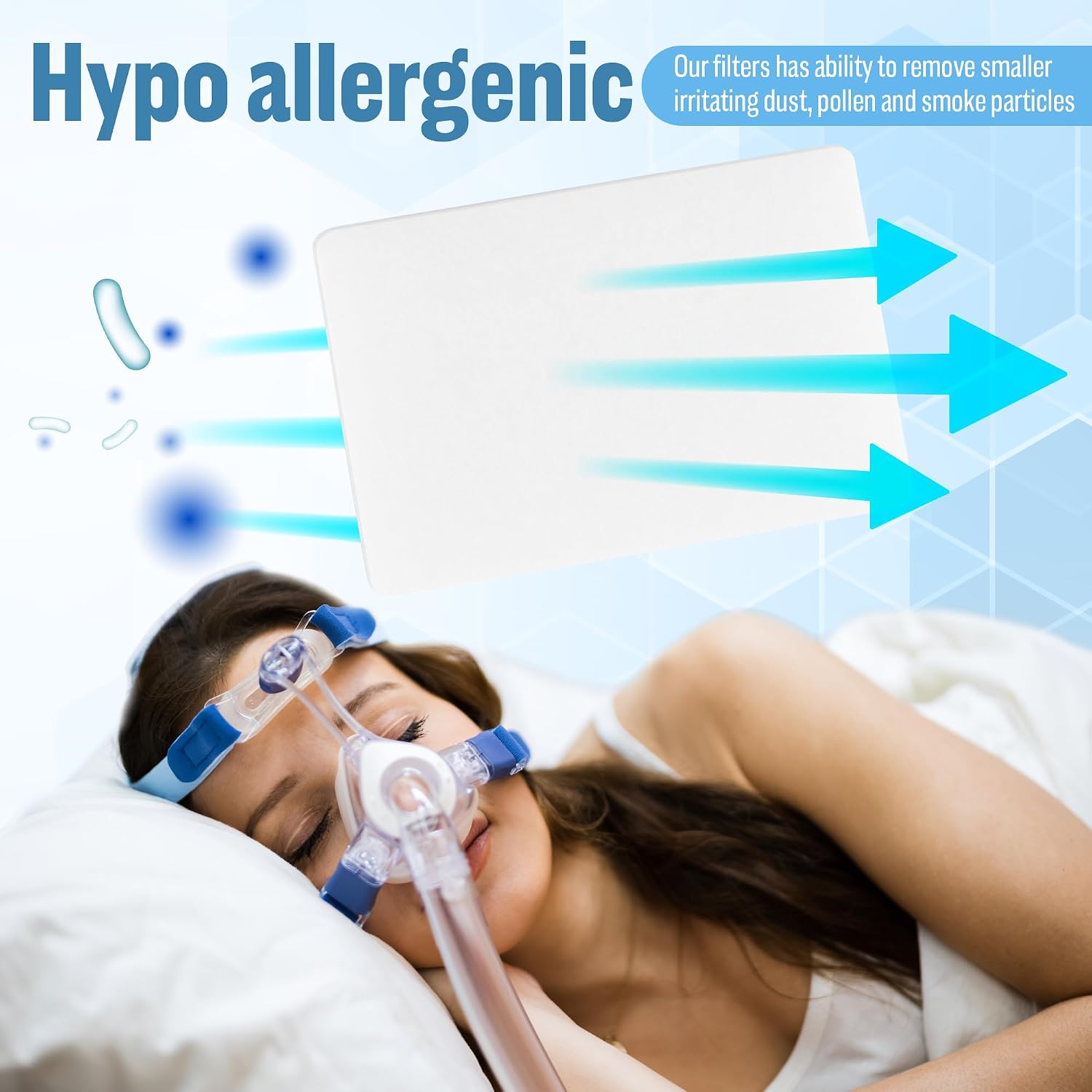 CPAP Tube Kit for Airsense 10-40 CPAP Filters and 6 Foot Heated CPAP Tube, Compatible with Airsense 10 and Aircurve