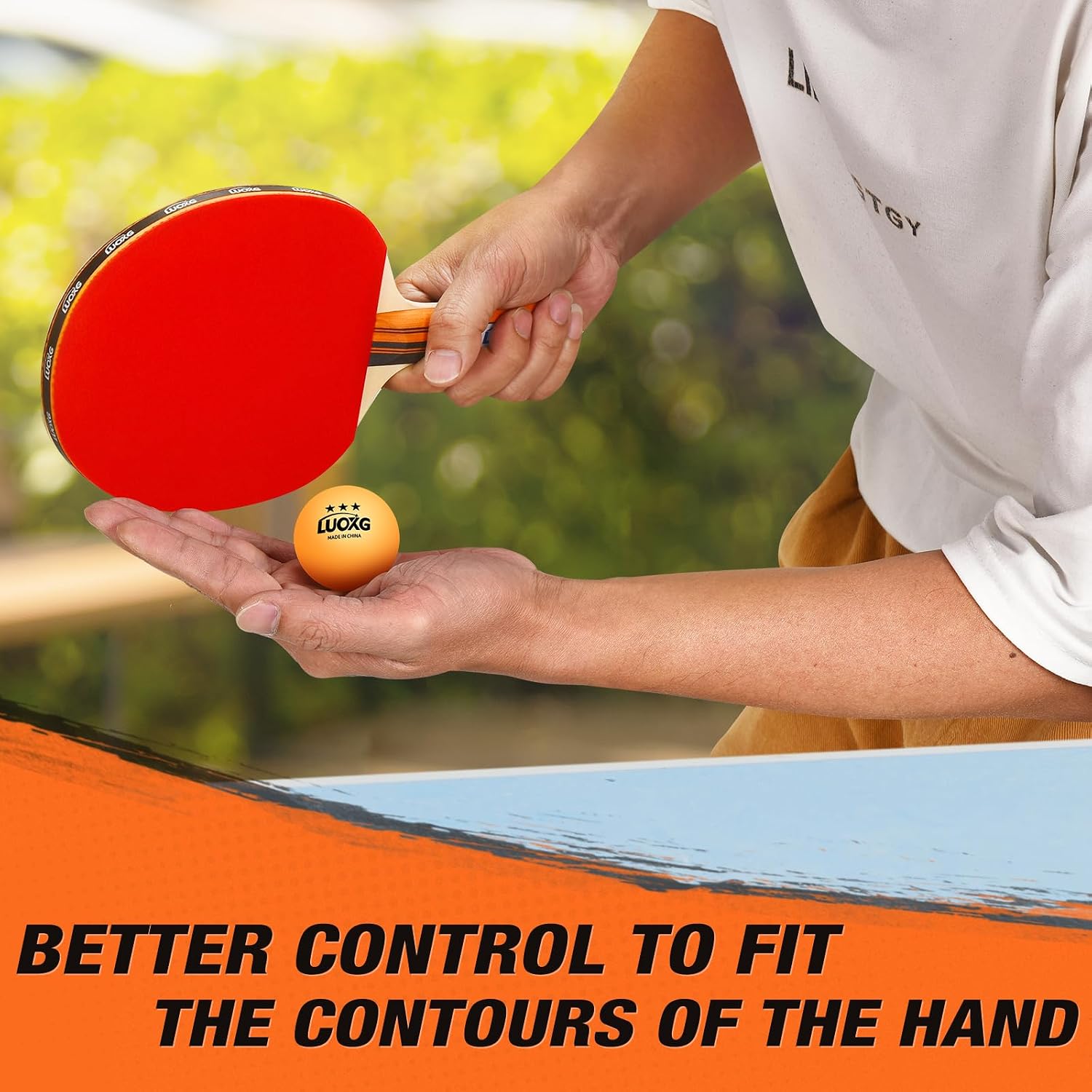 Portable Ping Pong Paddles Set of 2 with Table Tennis Net and Balls | 2‑Player Ping Pong Paddles Set with 3‑Star