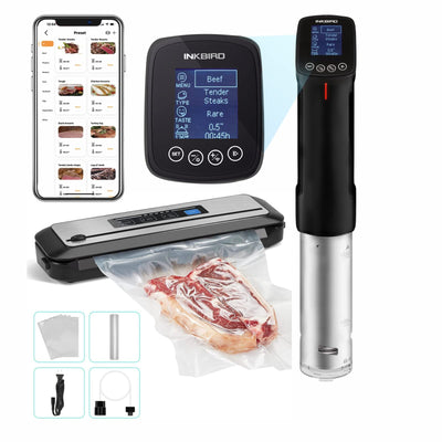 WIFI Sous Vide Cooker Bundle with Vacuum Sealer Machine