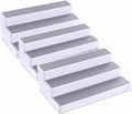 3 Tier Spice Rack Organizer for Cabinet, 3 Pack Non-Slip Spice Rack Shelf Organizer, Holds 24+ Jars, Plastic Spice