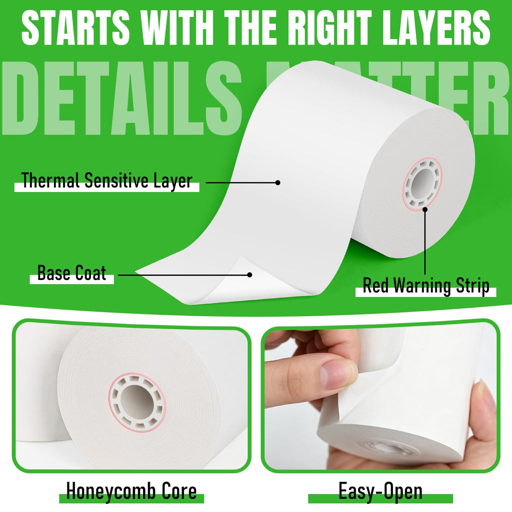 30 Rolls 3 1/8" x 230' Thermal Receipt Paper Roll