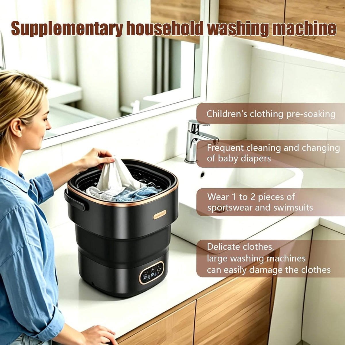 20L Mini Portable Washing Machine,Portable Washer Mini Lavadora Portatil