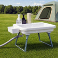 Portable Hand Washing Station with Electronic Faucet, White