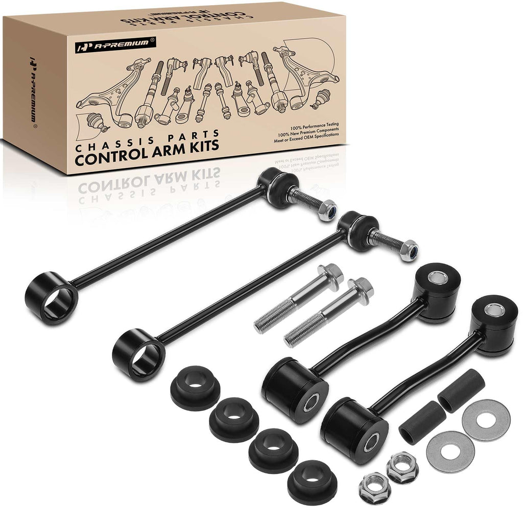 A-Premium Front & Rear Sway Bar Link Stabilizer Bar End Link Kit