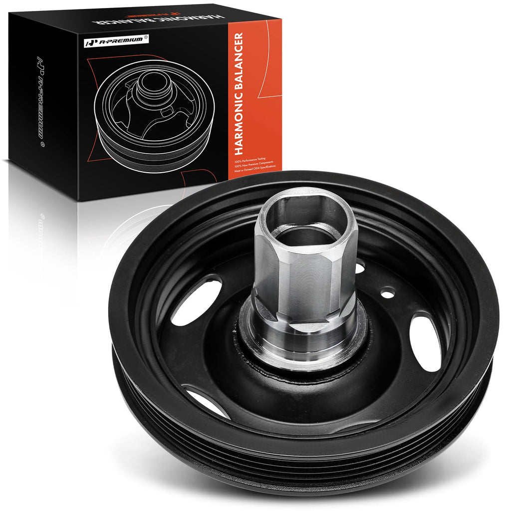 A-Premium Engine Harmonic Balancer Crankshaft Pulley Compatible with Chevy