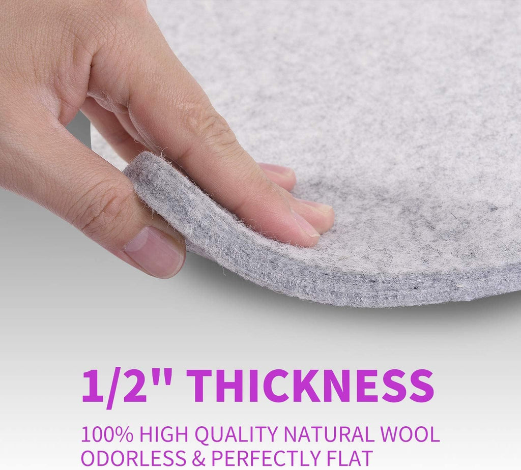 24x17 Inches Wool Pressing Mat for Quilting Ironing Pad Easy Press Wooly Felted Iron Board for Retains Heat, Great