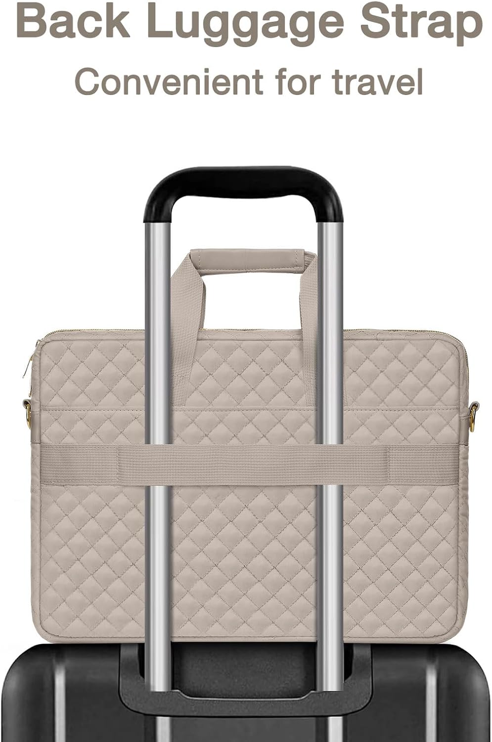 15-16 inch Laptop Bag, Laptop Briefcase Messenger Compatible with MacBook Pro 16/Air 15, HP, Dell, Lenovo, Square